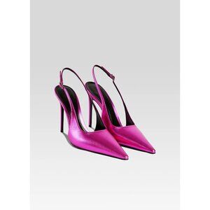 retrofete Cindy Slingback Heel Metallic Pink Womens Size 39 US 8